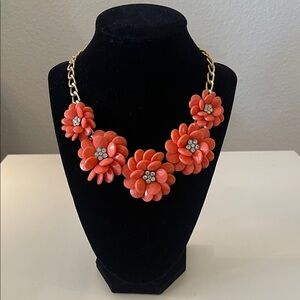 Floral Coral Necklace